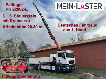 MAN TGS 26.400 PK 22002-E 20 m- 5.550kg + Drehservo  - Crane truck, Dropside/ Flatbed truck: picture 1
