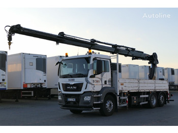 MAN TGS 26.440 - Dropside/ Flatbed truck, Crane truck: picture 1