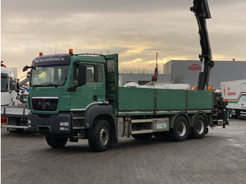 MAN TGS 26.440 - Dropside/ Flatbed truck, Crane truck: picture 1