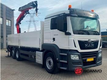 MAN TGS 26.470 - Dropside/ Flatbed truck, Crane truck: picture 1