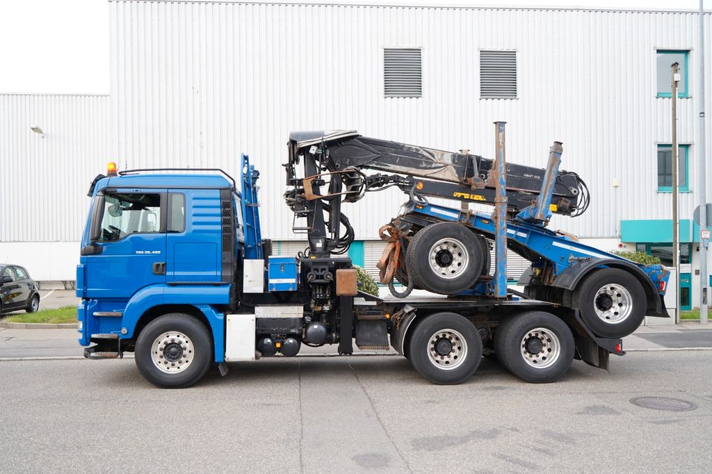 MAN TGS 26.480 6x4 BB Langholz+DOLL M114 LogliftF251  - Timber truck, Crane truck: picture 4