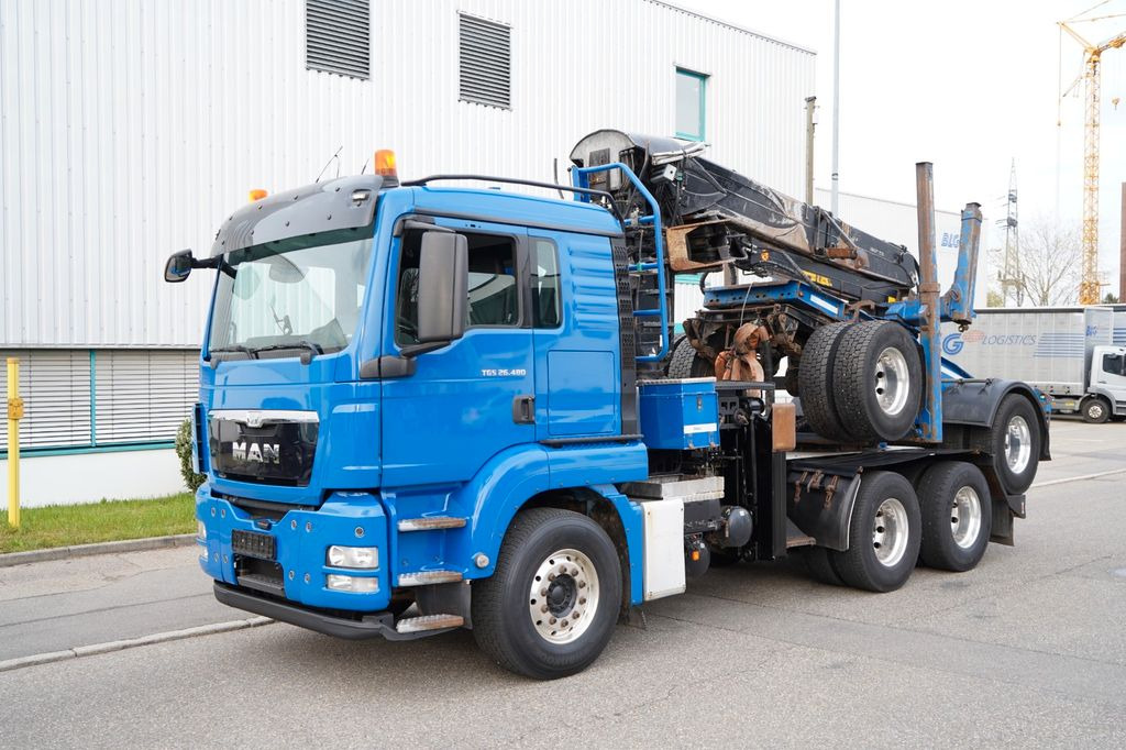 MAN TGS 26.480 6x4 BB Langholz+DOLL M114 LogliftF251  - Timber truck, Crane truck: picture 1