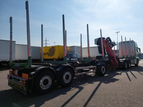 MAN TGS 26.500 6x4x4 Holztransporter,  Motor Neu - Timber truck, Crane truck: picture 4