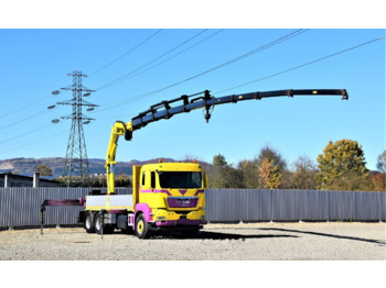 MAN TGS 28.440 - Dropside/ Flatbed truck, Crane truck: picture 1