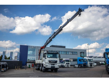 Dropside/ Flatbed truck, Crane truck MAN TGS 32.440 BB+PALFINGER 27002 (6x hydr.): picture 1