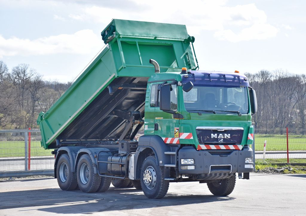 MAN TGS 33.360 * KIPPER 5,10 m + BORDMATIC / 6x4  - Tipper, Crane truck: picture 1