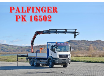 MAN TGS 33.400 - Dropside/ Flatbed truck, Crane truck: picture 1