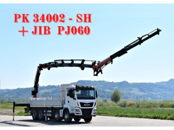 MAN TGS 35.440 - Dropside/ Flatbed truck, Crane truck: picture 1