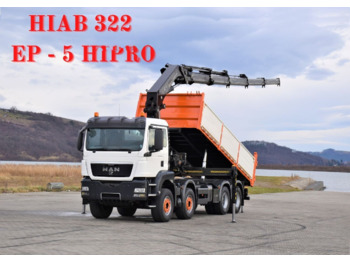 MAN TGS 35.440 + FUNK - Tipper, Crane truck: picture 1