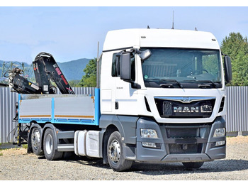 Crane truck MAN TGX 26.440 Pritsche 6,20 m+HIAB 122 HIDUO/FUNK: picture 4