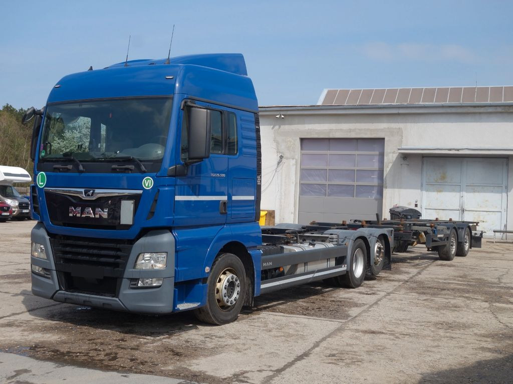 MAN TGX 500 6x2 + Krone  - Container transporter/ Swap body truck: picture 1