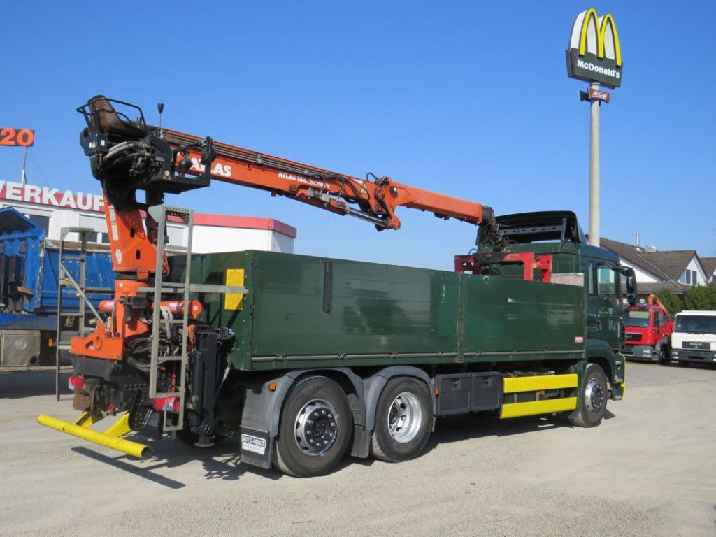 MAN TG-S 26.400 6x2-2 BL Pritsche Heckkran Atlas 165  - Dropside/ Flatbed truck, Crane truck: picture 4