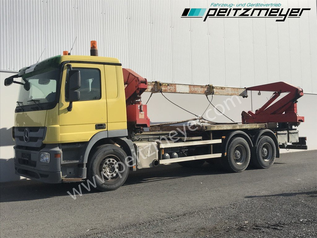 MERCEDES-BENZ Actros 2641 BB blattgefedert Aufbau: Seitenlader - Skip loader truck: picture 1