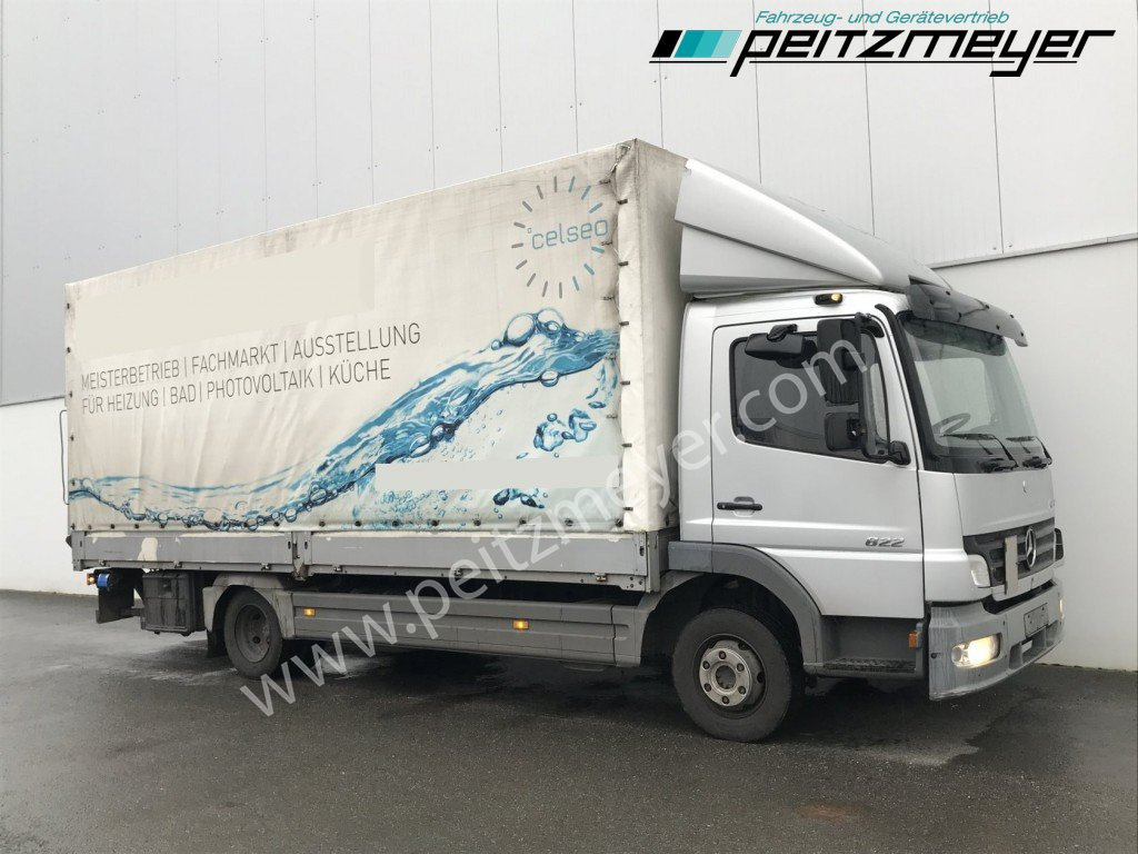 MERCEDES-BENZ Atego 822 L Pritsche + LBW Klima, AHK - Curtainsider truck: picture 2