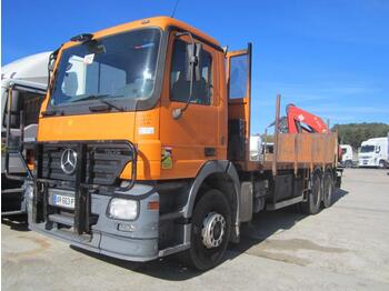 Dropside/ Flatbed truck, Crane truck Mercedes Actros 2636: picture 2