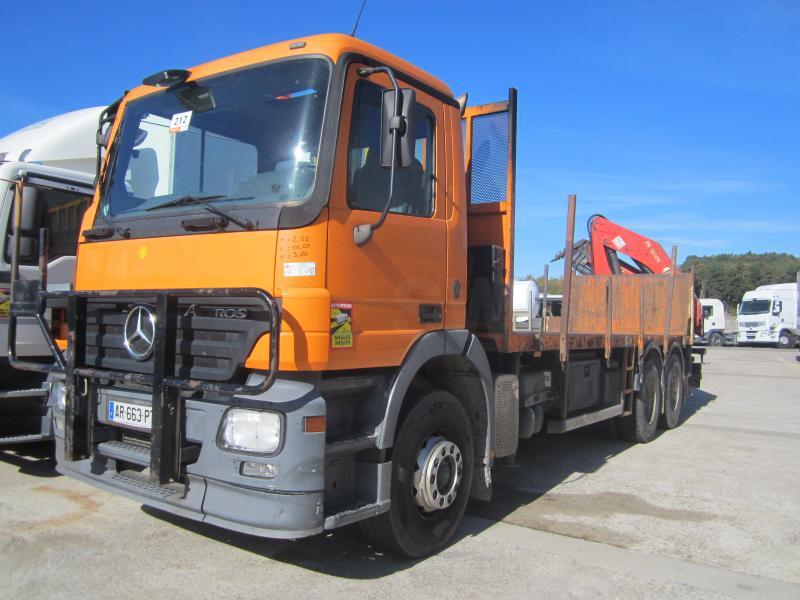 Mercedes Actros 2636 - Dropside/ Flatbed truck, Crane truck: picture 2