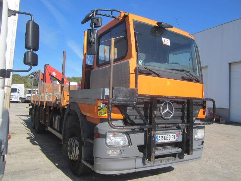 Mercedes Actros 2636 - Dropside/ Flatbed truck, Crane truck: picture 1