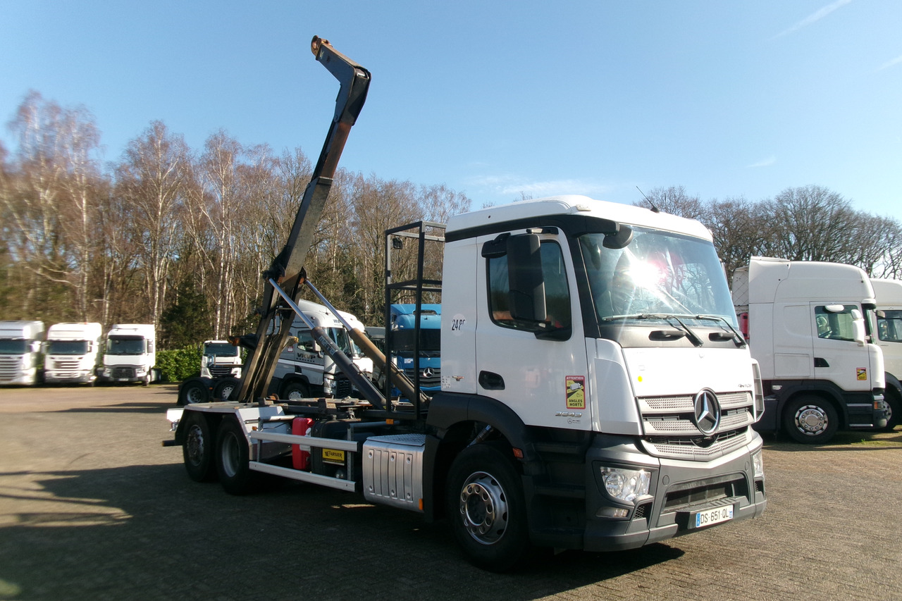 Mercedes Antos 2543 6x2 Euro 6 Marrel container hook 18t - Hook lift truck: picture 2