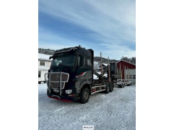 Timber truck, Crane truck Mercedes Arocs 2663: picture 1