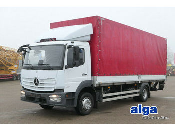 Curtainsider truck Mercedes-Benz 1221 L Atego 4x2, 7.250mm lang, Euro 6, LBW, AHK: picture 1