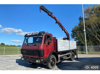 Mercedes-Benz 1422 Day Cab, Euro 1, / 4x2 / Full steel / Manual / Atlas crane - Crane truck: picture 1