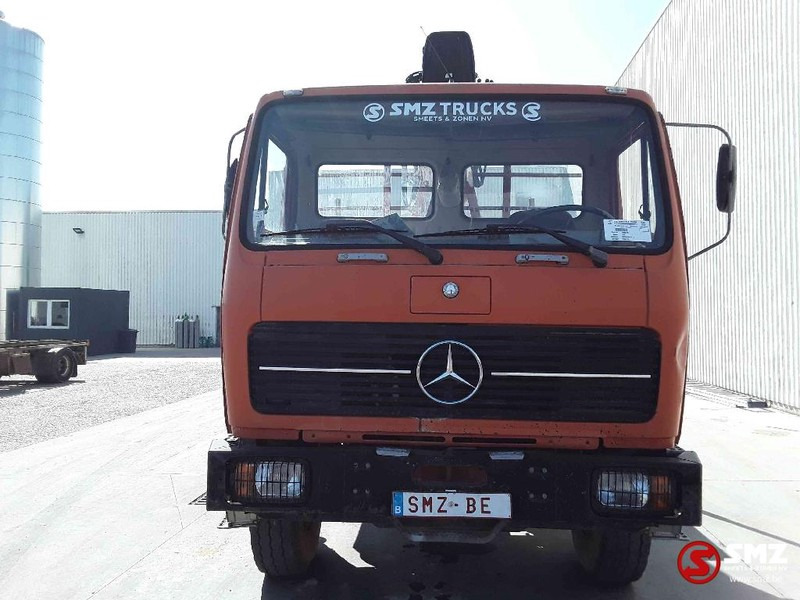Dropside/ Flatbed truck, Crane truck Mercedes-Benz 2632: picture 3