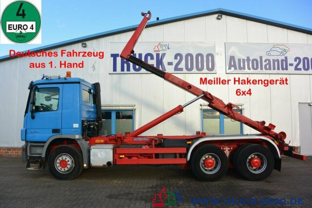 Mercedes-Benz 2746 Actros 6x4 Meiller 1.Hand TÜV 09/24 Klima - Hook lift truck: picture 1