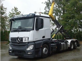 Hook lift truck Mercedes-Benz ACTROS 2545 6x2 EURO6 Abrollkipper Palfinger 22T: picture 1