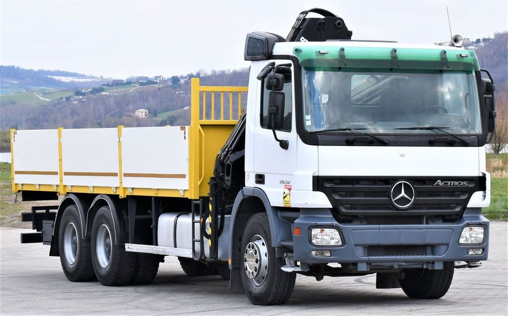 Mercedes-Benz ACTROS 2632 * HIAB 144B-3HIDUO+FUNK / 6x4  - Crane truck, Dropside/ Flatbed truck: picture 3