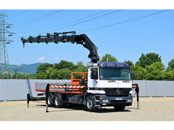 Mercedes-Benz ACTROS 2635 Pritsche 6,40m + HIAB 400 E-5 + FUNK  - Crane truck: picture 1