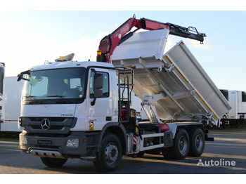 Mercedes-Benz ACTROS 2636 - Tipper, Crane truck: picture 1
