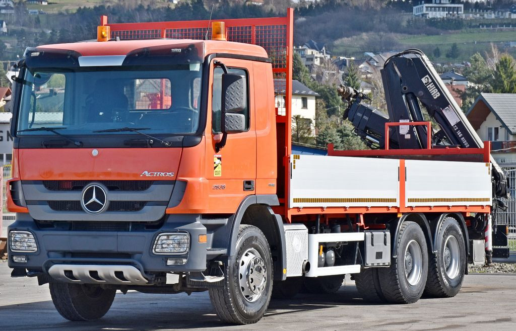 Mercedes-Benz ACTROS 2636 * HIAB 166BS-3HIDUO+FUNK / 6x4  - Crane truck, Dropside/ Flatbed truck: picture 4