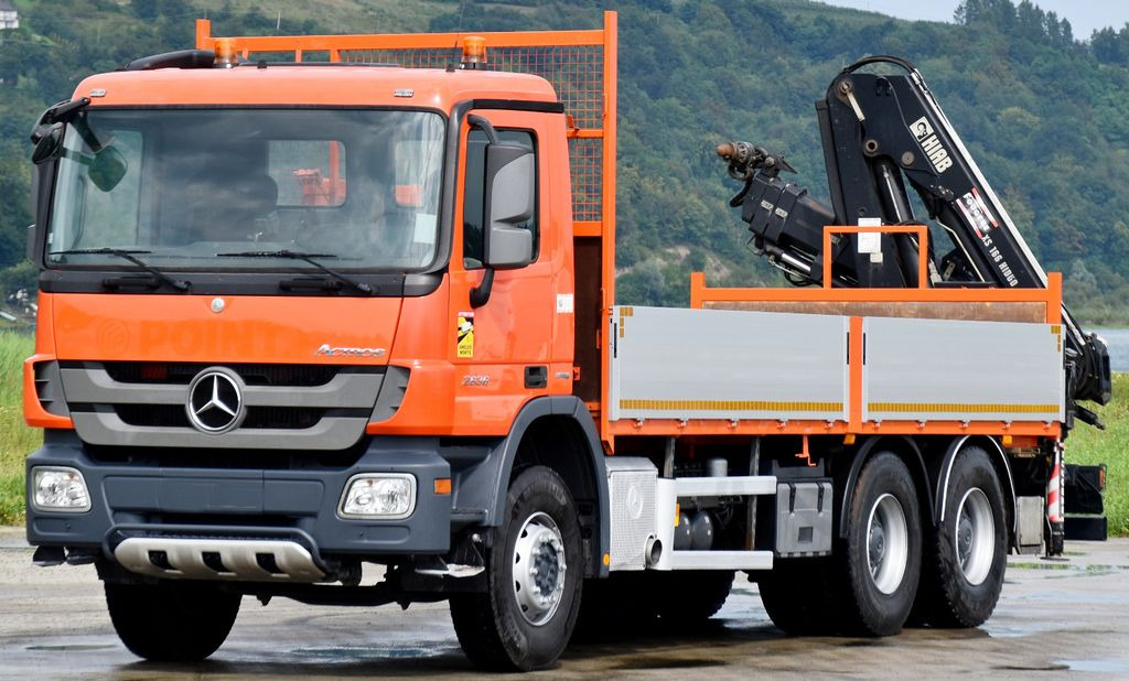 Mercedes-Benz ACTROS 2636 * HIAB 166BS-3HIDUO+FUNK / 6x4  - Crane truck, Dropside/ Flatbed truck: picture 4