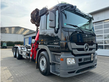 Mercedes-Benz ACTROS 2641 6x4 Abrollkip Kran Palfinger Q150Z96  - Hook lift truck, Crane truck: picture 1