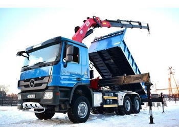 Mercedes-Benz ACTROS 3341 6x6 HMF 4220 CRANE KIPER KRAN - Tipper, Crane truck: picture 1