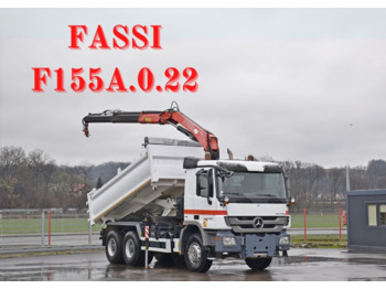 Mercedes-Benz ACTROS 3341 * FASSI F155A.0.22 /6x4 - Tipper: picture 1
