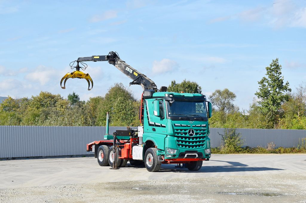 Mercedes-Benz AROCS 3363 *HOLZTRANSPORTER * LOGLIFT 251S /6x4  - Timber truck, Crane truck: picture 2