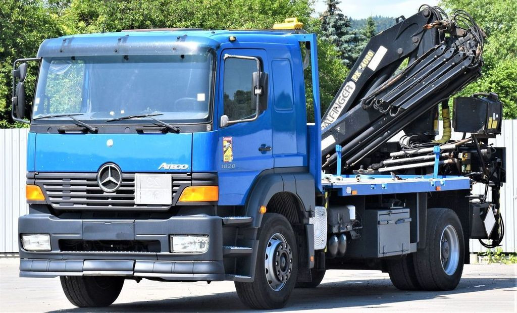 Mercedes-Benz ATEGO 1828 PRITSCHE 4,00m* PK 14080/00FUNK  - Tipper, Crane truck: picture 4