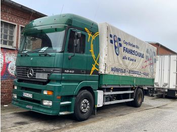 Curtainsider truck Mercedes-Benz Actros 1840 EPS with clutch. Pritsche plane: picture 1