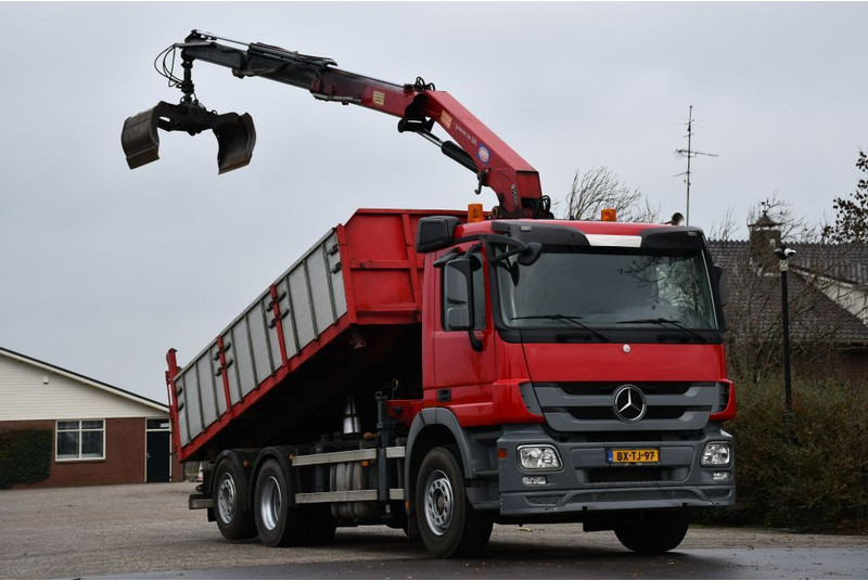 Mercedes-Benz Actros 2532 KRAAN/KIPPER!!TOP - Tipper, Crane truck: picture 1