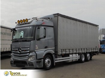 Curtainsider truck Mercedes-Benz Actros 2542 reserved + Euro 5 + Dhollandia Lift + 6X2: picture 1