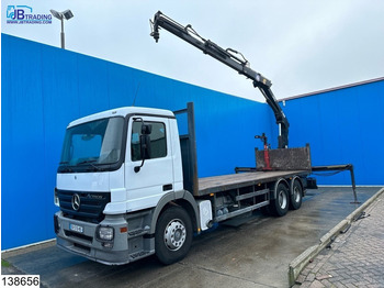 Mercedes-Benz Actros 2632 6x4, Hiab, Remote, Steel suspension, 3 Pedals - Dropside/ Flatbed truck: picture 1