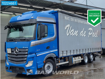 Mercedes-Benz Actros 2642 6X2 6x2*4 2 tanks Anti Vandalismus Plane Standklima Euro 6 - Curtainsider truck: picture 1