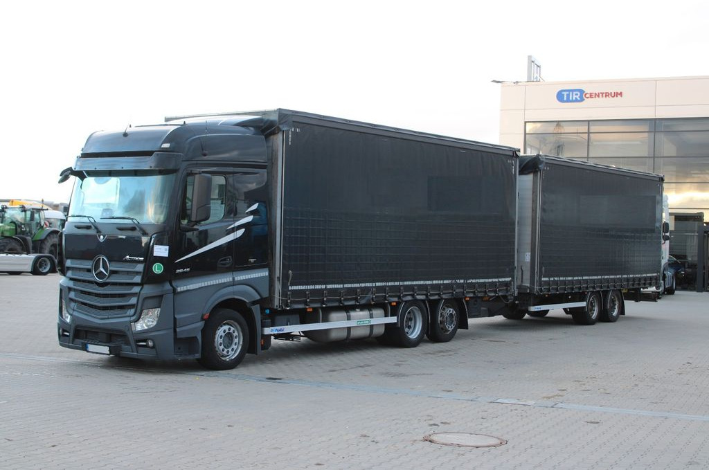 Mercedes-Benz Actros 2645 , 6X2, EURO 6 + trailer PANAV TV018H  - Curtainsider truck: picture 1