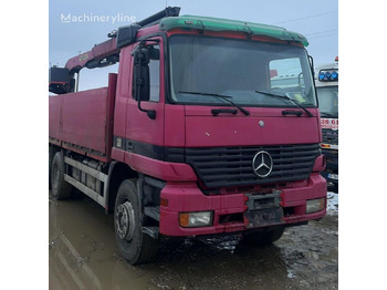 Crane truck, Dropside/ Flatbed truck Mercedes-Benz Actros MP1 6x4 + Palfinger Krane: picture 2