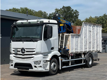 Mercedes-Benz Antos 1835 L 4x2 mit Palfinger PK 11000 Ladekran  - Container transporter/ Swap body truck, Crane truck: picture 1