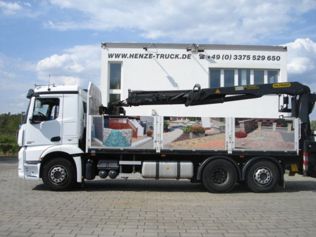 Mercedes-Benz Antos 2543 L/6x2 Pritsche Heckkran  - Dropside/ Flatbed truck, Crane truck: picture 5