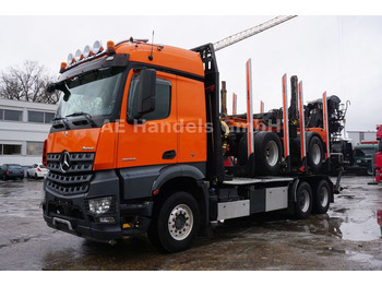 Mercedes-Benz Arocs 2658 L BL 6x4 *Retarder/Hiab-Loglift-145Z  - Timber truck, Crane truck: picture 1