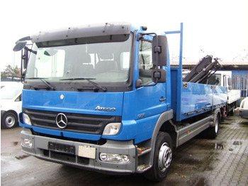 Mercedes-Benz Atego 1218 - Dropside/ Flatbed truck, Crane truck: picture 1