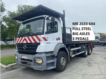 Dropside/ Flatbed truck Mercedes-Benz Axor 2633 6X4 - FULL STEEL - BIG AXLES - 3 PEDAL: picture 1